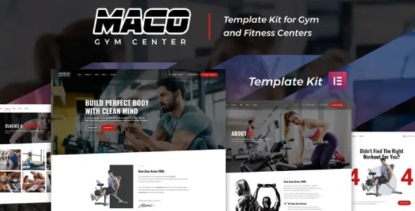 Maco Kit – Gym & Fitness Elementor Template Kit